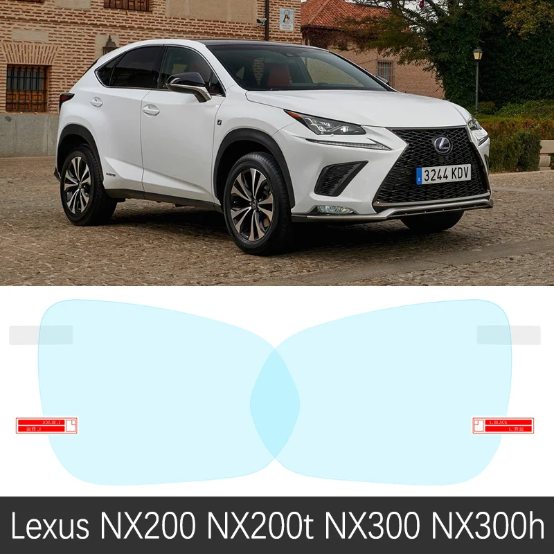 

Для Lexus NX200 NX200t NX300 NX300h 2015-2020 пленка для зеркала заднего вида HD противотуманная непромокаемая наклейка на зеркало автомобиля аксессуары