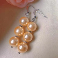 beautiful fashion shell gold round pearl silver earrings gift valentines day carnival thanksgiving holiday gifts christmas