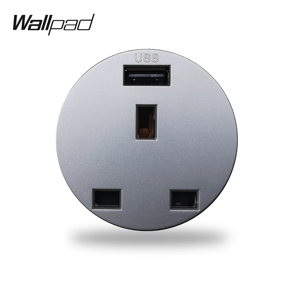 Wallpad L6 13A штепсельная вилка Великобритании электрическая розетка с 2.1A USB зарядным