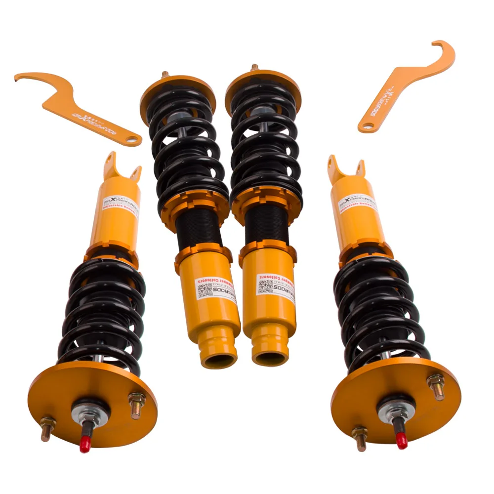 24 регулируемых демпфер Coilover Пружинные стойки Набор для Honda Accord 1990-1997 | Автомобили