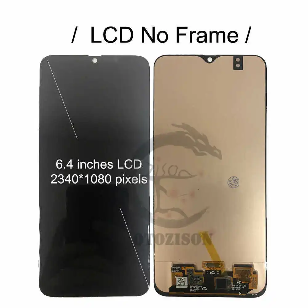 Tanie Super AMOLED LCD Z Ramką Do SAMSUNG Galaxy M21 2020 Wyświetlacz LCD M215 SM-M215F SM-M215F/DS SM-M215F/DSN Ekran LCD Dotykowy Czujnik Digitizer Zgromadzenie