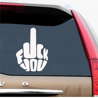 car body middle finger frase car stickers for window decor sticker art car quotes stickers rear windshield fashion decals