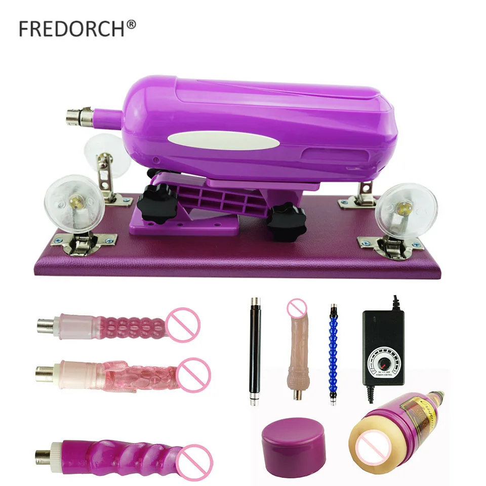 Секс машина с 3 шт. фаллоимитатор и фиолетовый мужской мастурбатор чашки