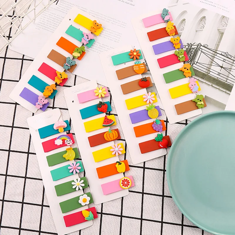 Детские заколки для волос 7 шт./компл. разноцветные волос|Аксессуары девочек| |