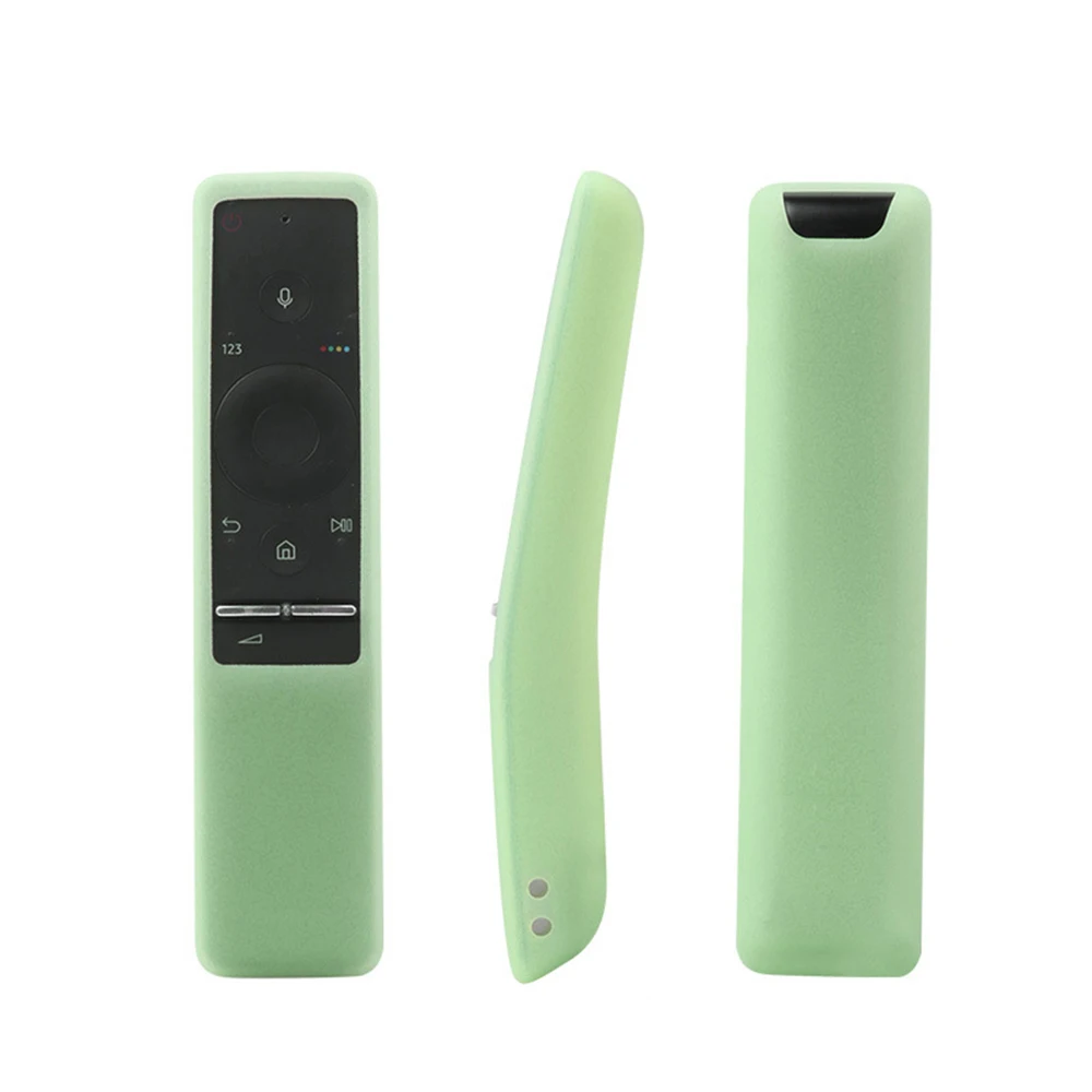 Fluorescence green Модный пульт дистанционного управления чехол для samsung Смарт ТВ BN59-01241A BN59-01242A BN59-01266A Противоударная защитная задняя крышка чехол для пульта дистанционного управления - Цвет: Fluorescence green