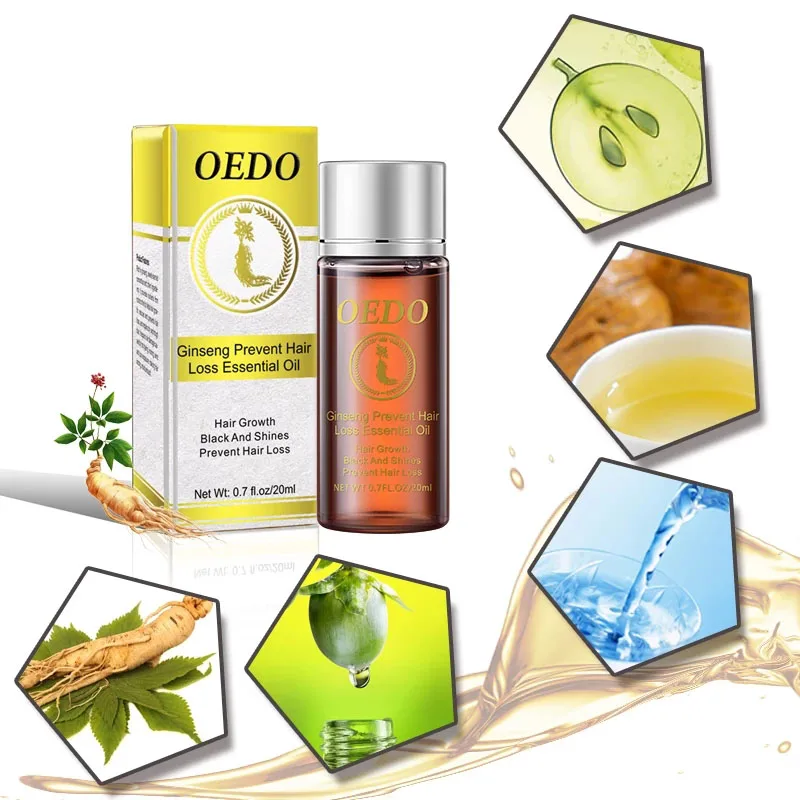 20 мл эфирное масло женьшеня для предотвращения выпадения волос стимулирует рост