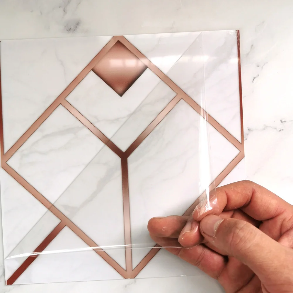 10 шт. Кухня пол 3D стены Стикеры Self-клейкие плитки Ванная комната стены Стикеры s Тапочки отличного качества; Стикеры украшения