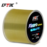 ftk fish line 120m super strong soft nylon 0 8 8 0 fluorocarbon coating 3d monofilament invisible blonic spot