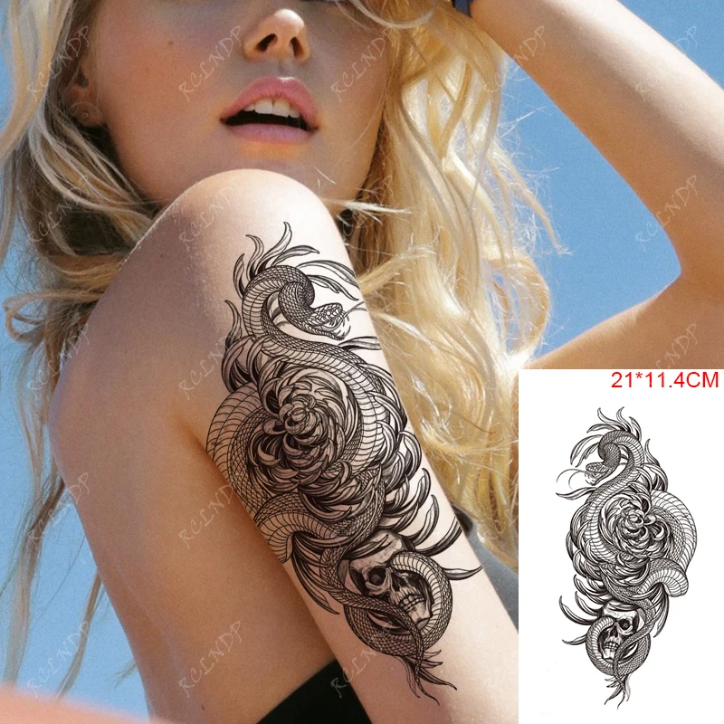 Водостойкая временная татуировка искусственная с крыльями ангела перьями