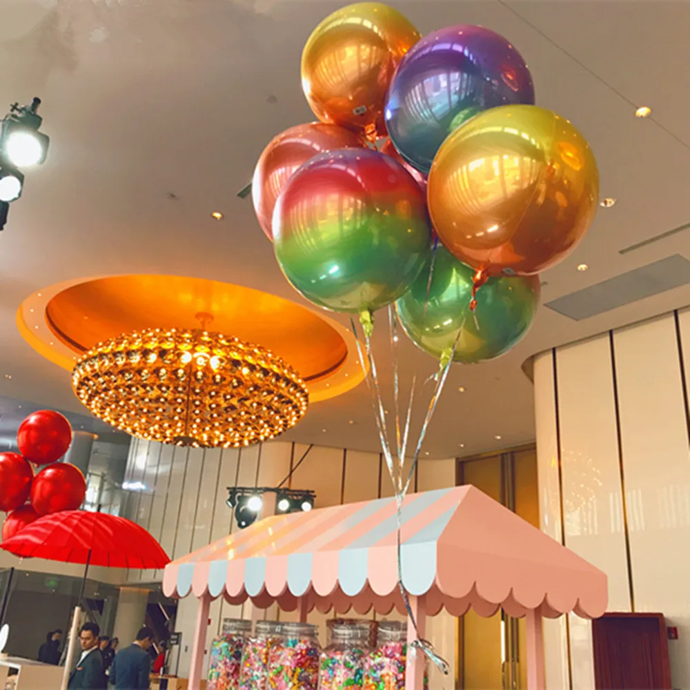 40 дюймов градиентные радужные фольга гелиевые шары 16 21 лет День рождения