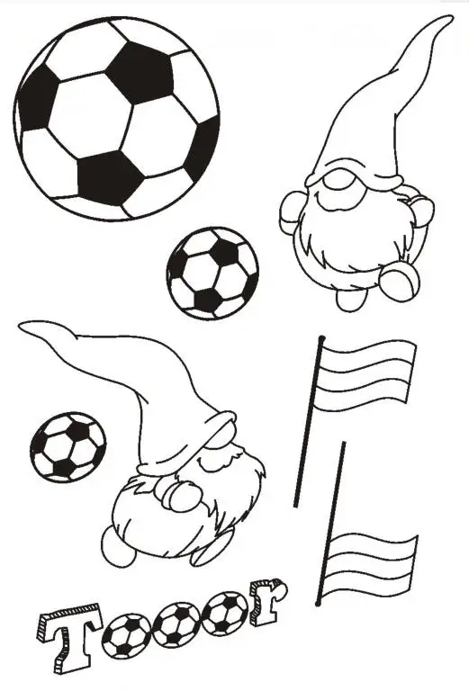 Футбольные эльфы прозрачные штампы для скрапбукинга/карты создания забавных