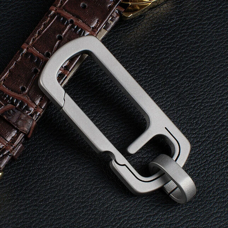 Высокая Durance Брелок 25 кг нагрузки Титан карабины из сплава крюк Открытый легкий