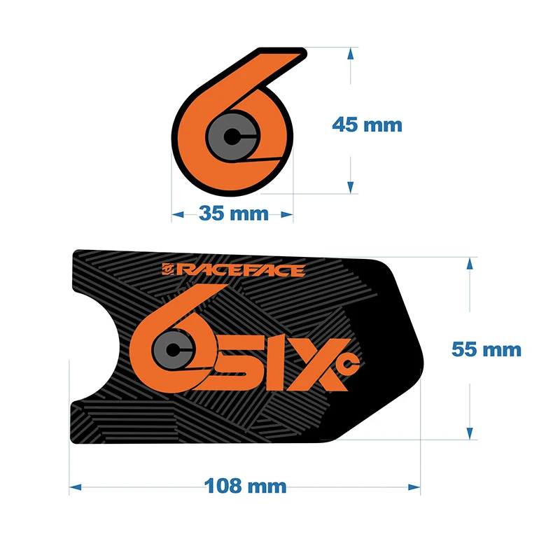 Наклейки RACEFACE six C Кривошип горного велосипеда decal E13 crank stickers | Спорт и развлечения
