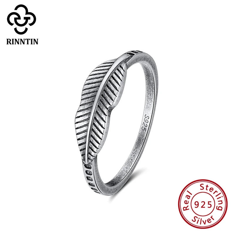 Rinntin/женские кольца из стерлингового серебра 925 пробы с малиновым цирконием в