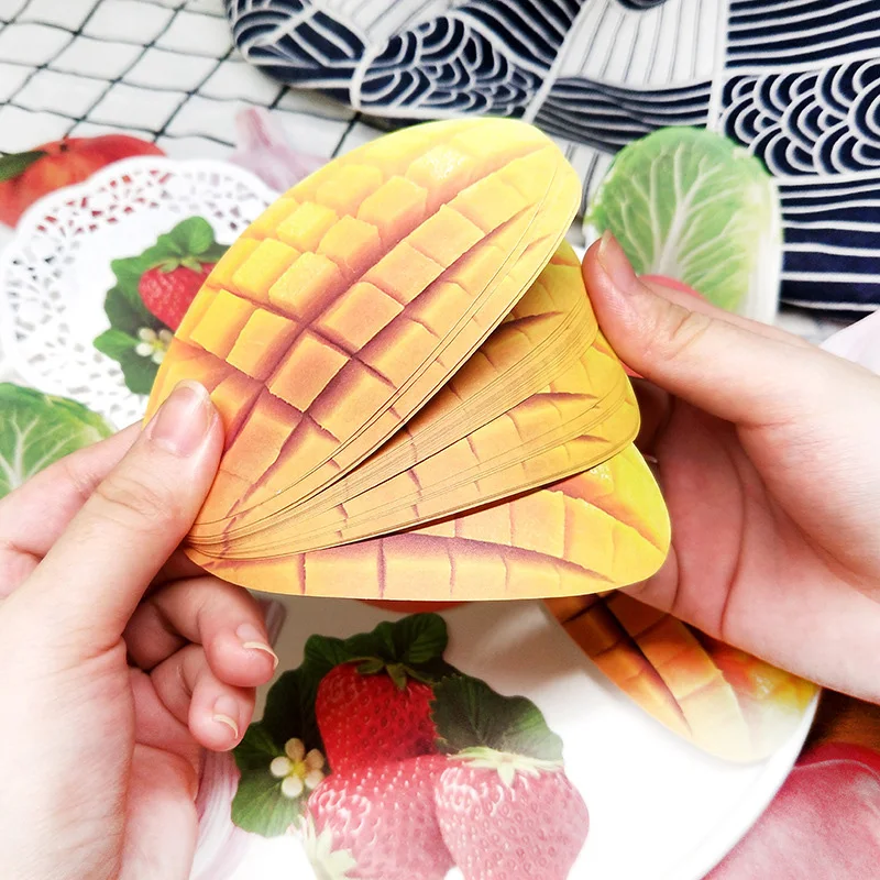 

Vegetable Sticky Note School Novelty Fruit Memo Pads Stationery Bookmark Stickers