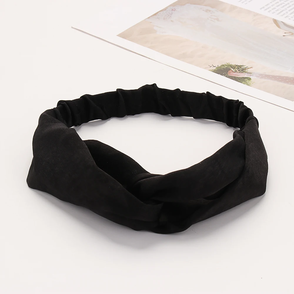 Эластичная Повязка на голову в стиле бохо с цветочным принтом перекрестная