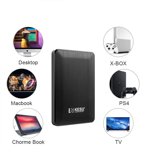Диск-накопитель KESU Expansion HDD 2,5 дюйма, 500 ГБ/1 ТБ/2 ТБ, USB3.0, Disco-1, externo Storage, совместимый для настольных компьютеров/ноутбуков/MacBook/TV