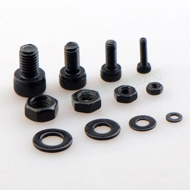 DIN912-934-125 1220 шт M2 / 3/4/5 черная высокопрочная цилиндрическая головка с внутренним