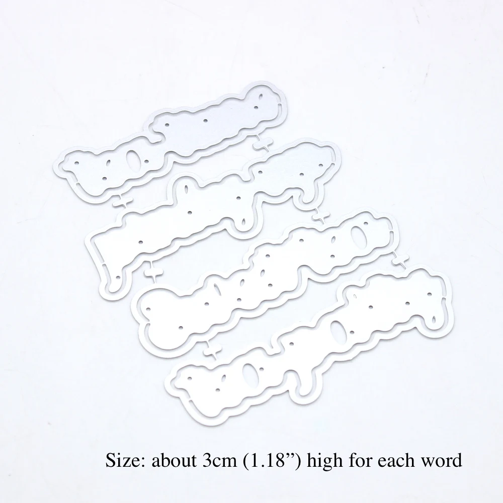 Трафареты KSCRAFT для резки чая тени слова металлические штампы трафареты сделай