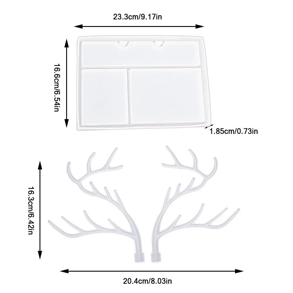 Смола поделки из хрустальной эпоксидной силиконовый большой рога ветви дерева