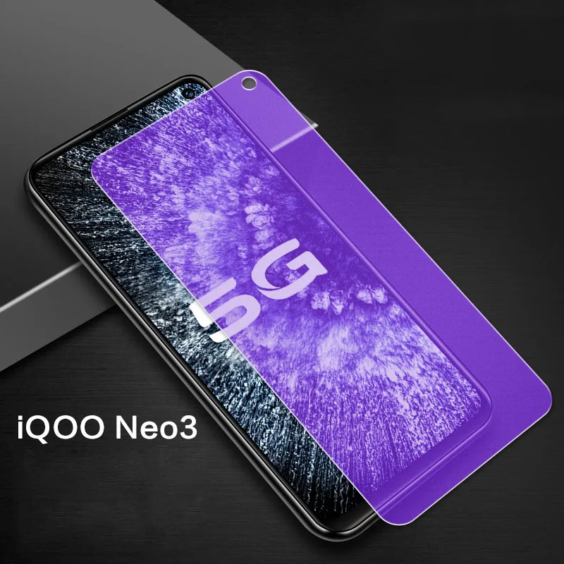 

Screen Protector for VIVO IQOO Neo5 Neo 5 Lite Neo Neo3 5G Anti Blue Matte Tempered Glass For IQOO 7 LEGEND Cover No Fingerprint