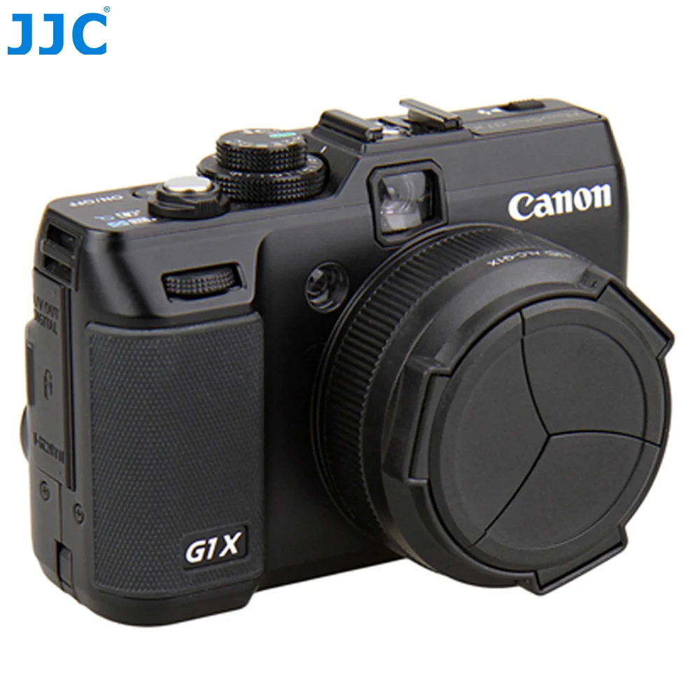 JJC Black Auto Lens Protector Self Retaining Automatic Cap for CANON POWERSHOT G1X|lens cap|cap canonauto lens cap |