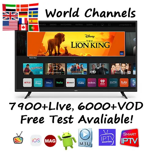 

HD Premium IPTV M3U XXX Live code Multi Devices Smart TV Smarters Pro MAG250 STB IOS VLC PC Android tv Free Test 24-36h