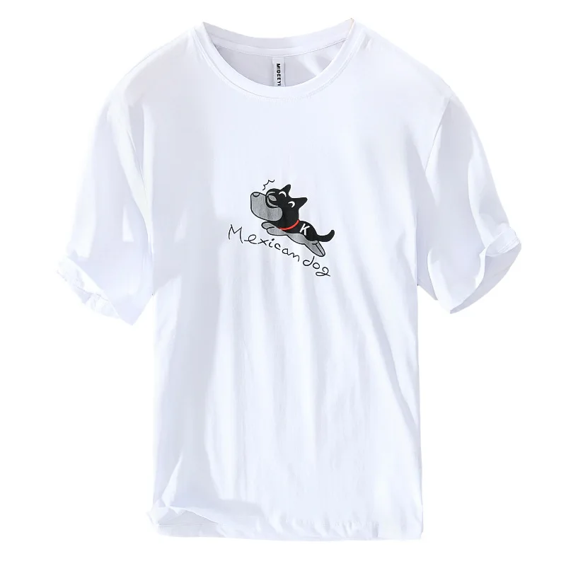 

2021 High Quality Pullover O-neck Men's Cotton Short Sleeve T-Shirt New Fashion Breathable Loose And Comfortable Clothing