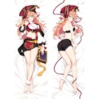 Чехол Genshin Impact Yanfei Подушка Dakimakura, Женская двухсторонняя наволочка для обнимающейся подушки с принтом Peachskin