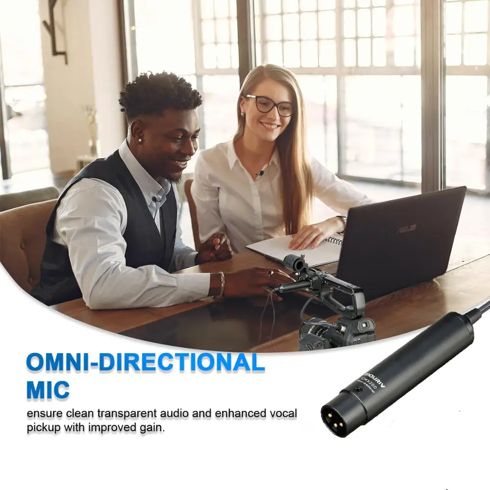 Двойной петличный всенаправленный микрофон с фантомным питанием нагрудный