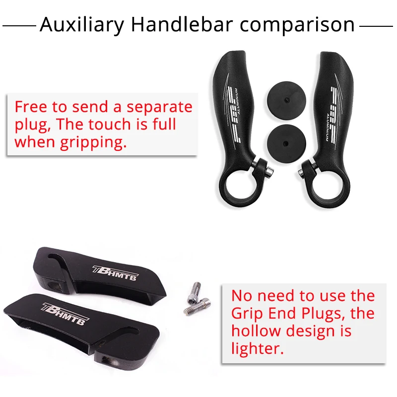 FMFXTR MTB ручка бар концы из углеродного алюминия маленький вспомогательный Руль