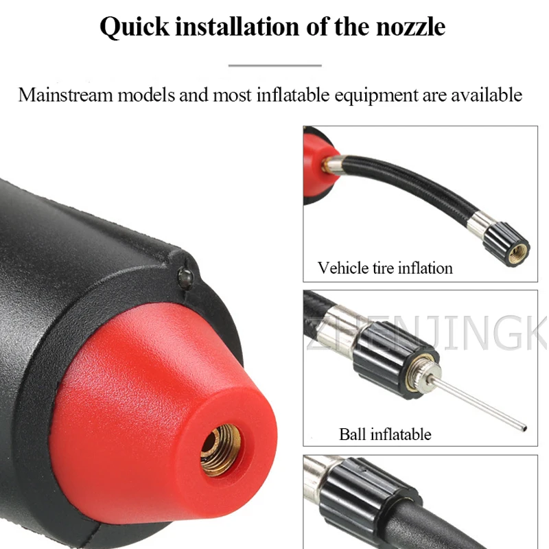 

Wireless Intelligent 12v Car Tire Electric Inflator Air pump Portable Inflator Car Basketball Swimming ring Car Tire Car use