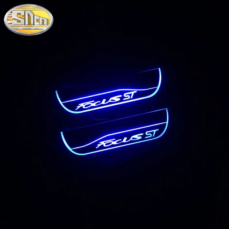 SNCN Автомобильный светодиодный дверной порог для Ford Focus ST 2009 - 2021 ультратонкая