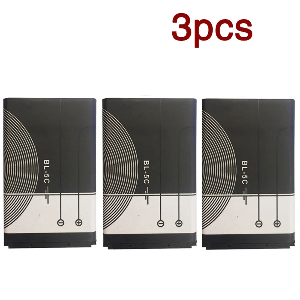 Сменный аккумулятор для мобильного телефона 3x BL-5C Nokia 1112 1208 1600 1100 n70 n71 n72 n91 e60