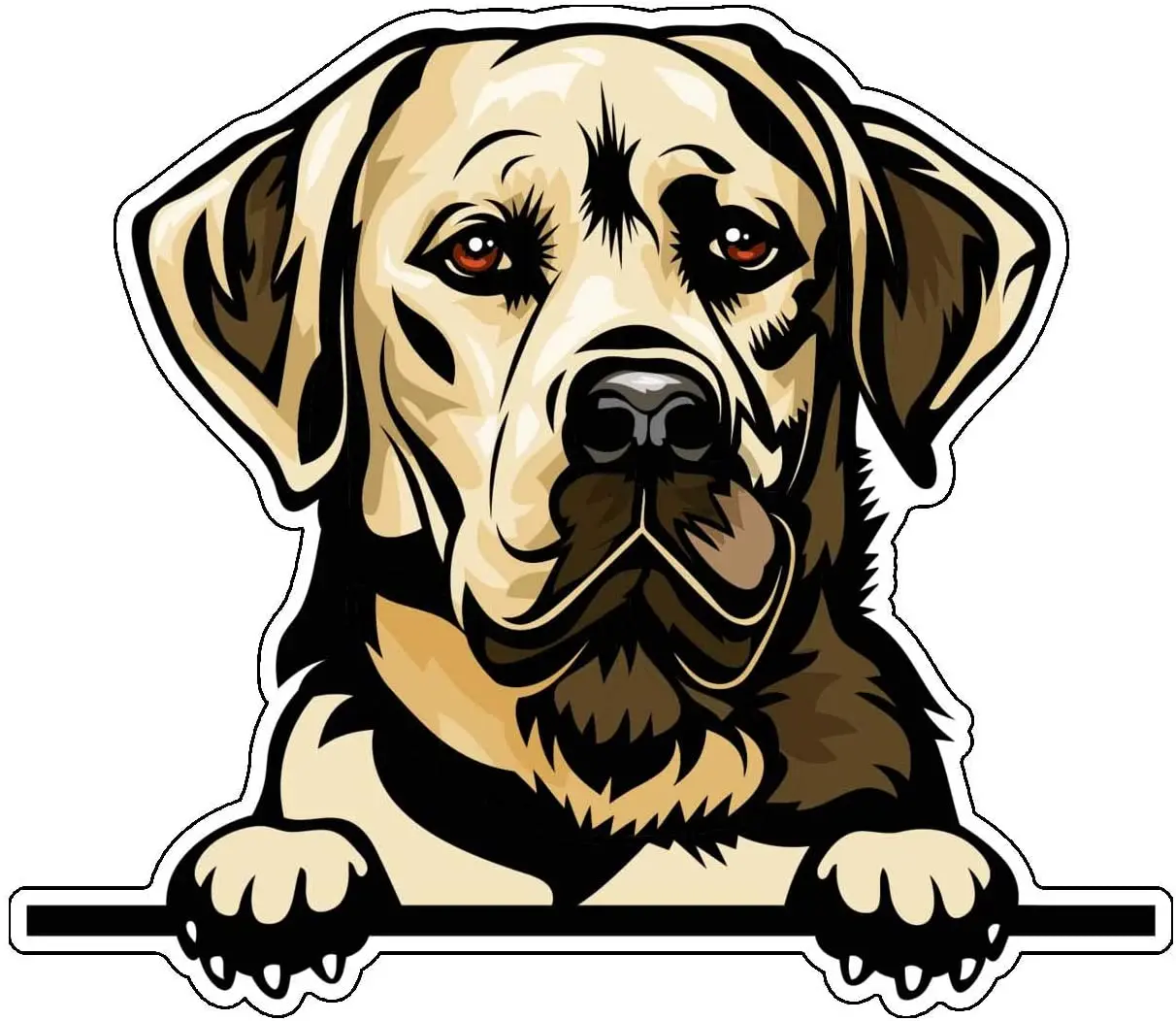 

Hot Lifelike Labrador Retriever Dog Car Sticker Styling Motorcycles for E46 Decal Decorative PVC16*14cm Vinyl