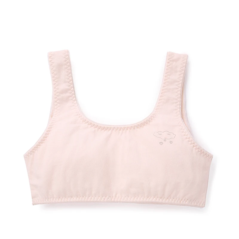 Red Balabala/нижнее белье для девочек; жилет для девочек от 9 до 12 лет; хлопковый бюстгальтер для маленьких девочек - Цвет: Red