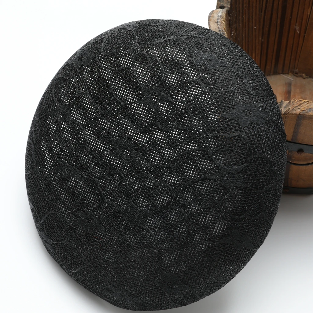 Винтажная Женская кружевная шляпка Millinery Вуалетка аксессуар для волос черная