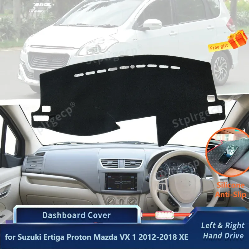 

for Suzuki Ertiga Proton Mazda VX 1 2012-2018 XE Silicone Anti-Slip Mat Dashboard Cover Pad Sunshade Dashmat Carpet Anti-UV