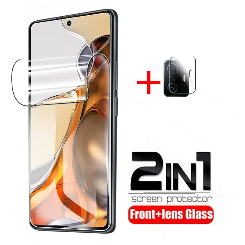 hydrogel film for Xiaomi 11T camera protective glass Xiomi Xaomi Xiomi Mi 11T Mi11T Pro 5G 6.67'' screen protectors film cover