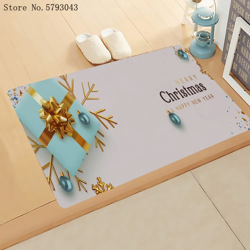 

Коврик с бантом, коврик с 3D рисунком для праздников, праздников, Рождественский коврик, коврик для входа, Противоскользящий коврик с новогод...