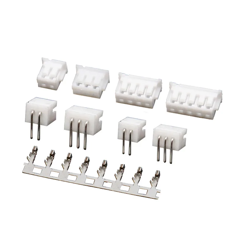 

20 Sets JST ZH 1.5mm 2/3/4/5/6/7/8/9/10Pin Right Angle Pin Male, Female Connector socket with crimps