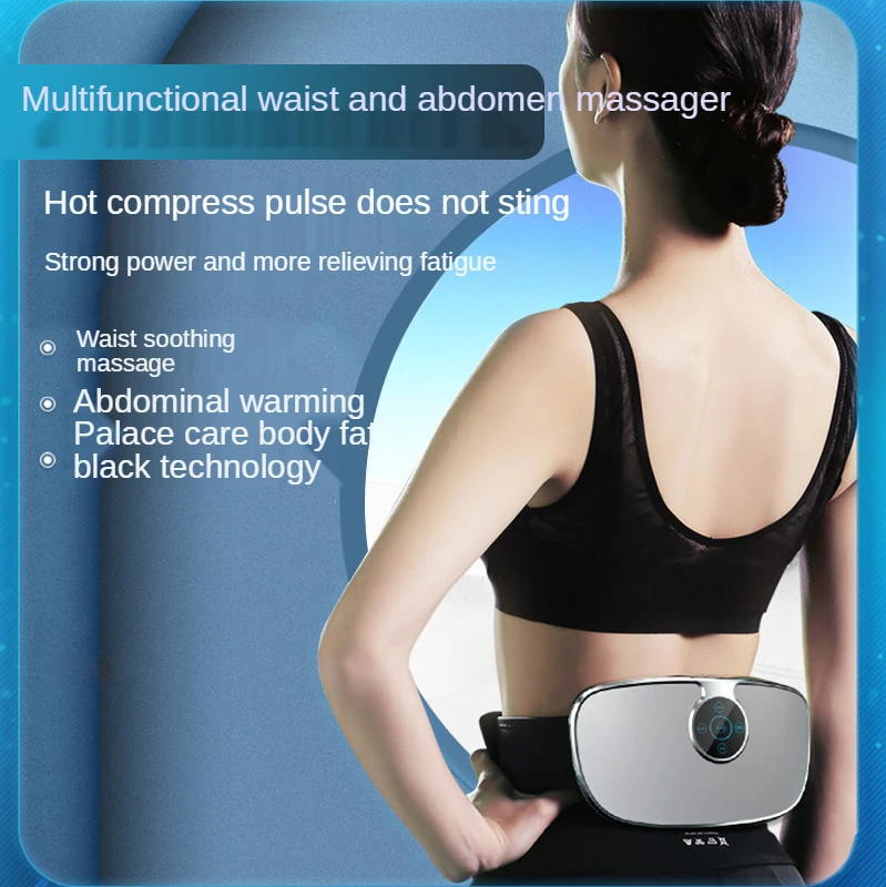

Free shipping Waist and abdomen massager electromagnetic pulse physiotherapy massager hot compress stomach heating pad