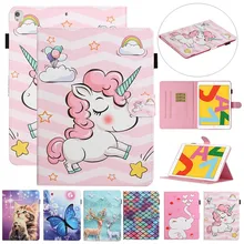Universal Case for Tablet 9.7 10 10 1 inch Cute Unicorn Cat Cover Funda for Samsung Tab A7 Huawei Matepad T 10s T10 10 4 Case