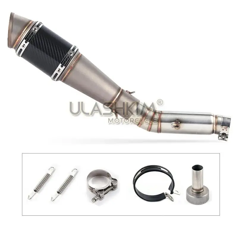 Выхлопная труба глушителя для мотоцикла средняя без шнуровки HONDA CBR400 CB500R CBR500R