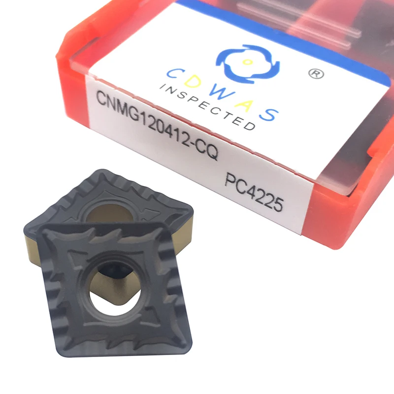 

CNMG120412 CQ PC4225 карбидные вставки высокого качества CNMG 120412 Cnc лезвие резец для наружной обточки токарный станок резак инструменты для стали