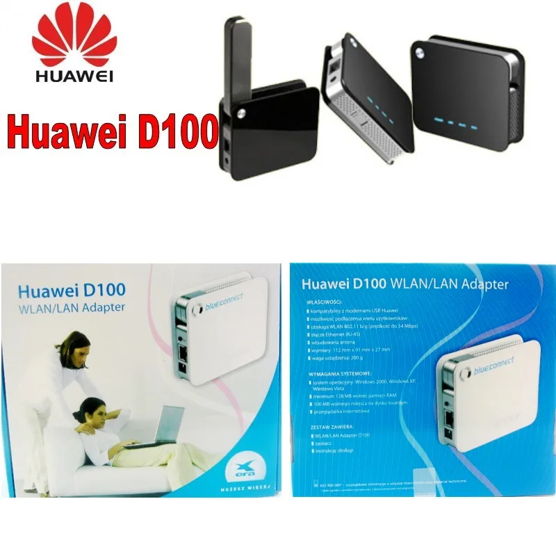 Беспроводной маршрутизатор Huawei D100 3g трансформирует USB 3G модем донгл 54 Мбит/с в WiFi