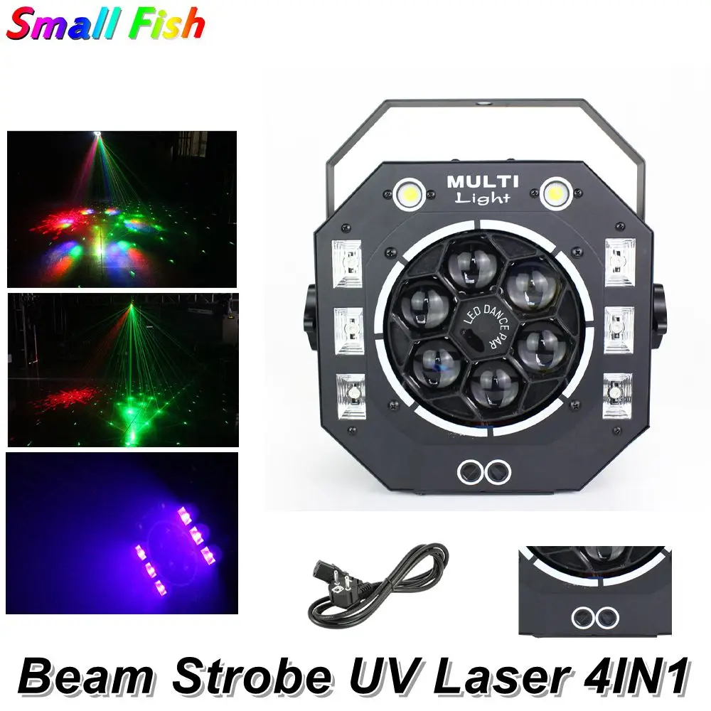 Луч стробоскоп УФ лазерный проектор 2X15W Flash светильник диско s для вечерние