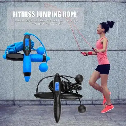 

Digital Smart Digital Speed Jump Jumping Skipping Rope Calorie Counter Timer Gym Fitness Home With Electronic Counter