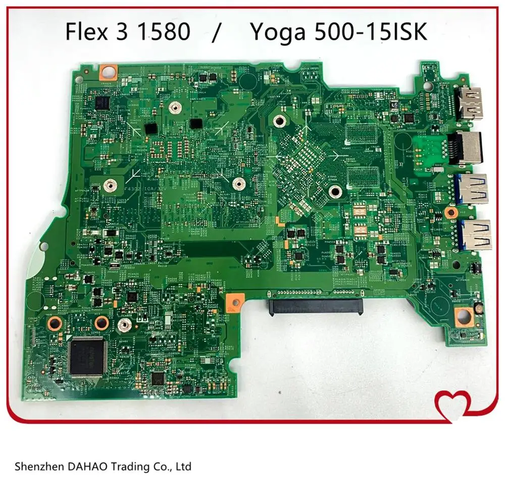 

14292-1 For Lenovo FLEX 3-1580 YOGA 500-15ISK 15.6 inch Laptop Motherboard 448.06701.0011 SR2EX 4405U 5B20K36403 100% test ok