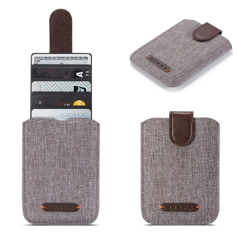 THINKTHENDO Универсальный RFID Блокировка 5 Pull Кредитная карта чехол для телефона кошелек Чехол клейкий